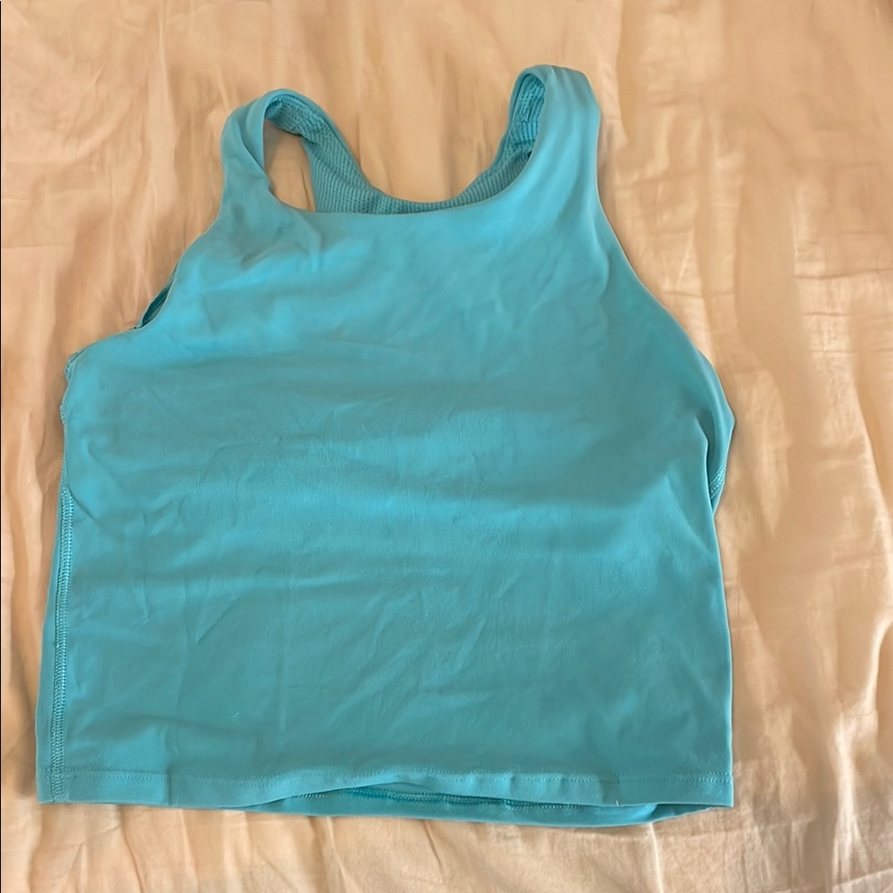 Athletic teal tank top
